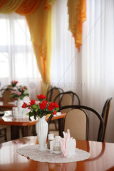 Grodno  Weissrussland  Speisesaal im Hotel Belarus