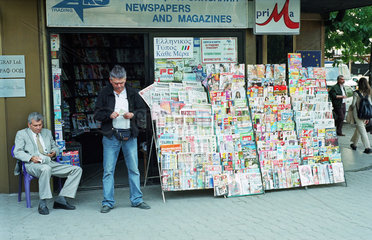 Zeitungsstand im Zentrum von Sofia
