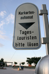 Karlshagen  Deutschland  Kurkartenautomaten auf Usedom