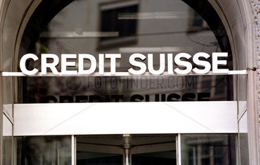 Logo  Credit Suisse-Bank in Zuerich  Schweiz
