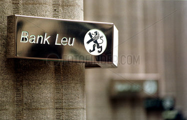 Logo der Bank Leu in Zuerich  Schweiz