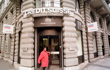 Credit Suisse-Bank in Zuerich  Schweiz