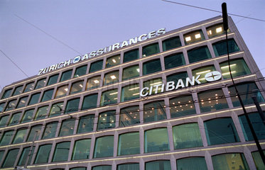 Filiale der Citibank und der Zurich Assurances in Genf  Schweiz