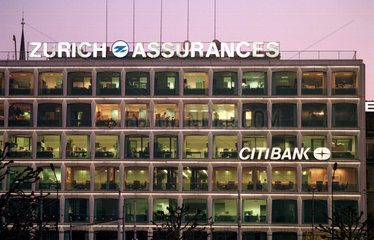 Filiale der Citibank und der Zurich Assurances in Genf  Schweiz