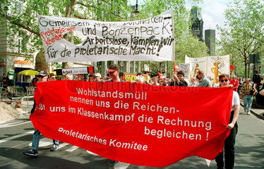 Autonome bei einer Demonstration in Berlin  Deutschland