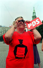 PDS-Protestaktion  Berlin  Deutschland