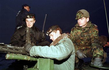 deutsch-polnische Militaeruebung in Zagan (Polen)