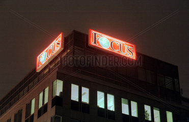 Berlin  Logo der Berliner Redaktion des Magazins Focus