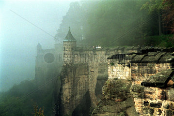 Koenigstein  Festung Koenigstein in der Saechsischen Schweiz