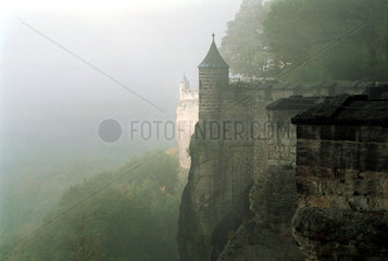 Koenigstein  Festung Koenigstein in der Saechsischen Schweiz
