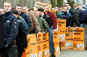 Demonstration der NPD