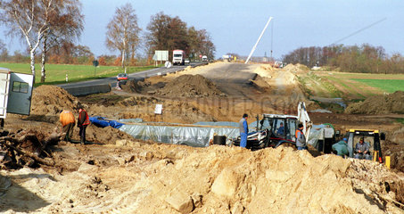 Autobahnbaustelle A4 in Polen  Brzeg