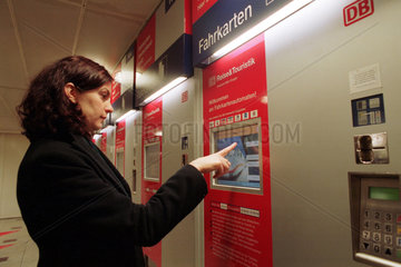 Touch-Screen-Automaten der Bahn