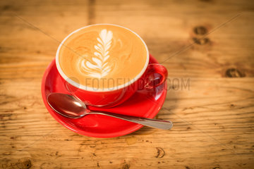 Berlin  Deutschland  ein Kaffee im Silo Coffee in Berlin-Friedrichshain