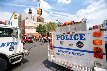 New York  USA  Polizeieinsatz in Manhattan
