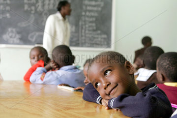 Nairobi  Unterricht im Waisenheim