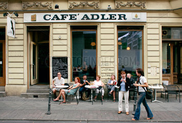 Berlin  das Cafe Adler am Checkpoint Charlie