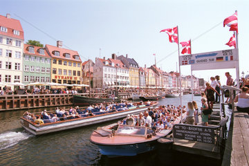 Touristen in Kopenhagen