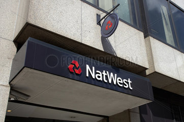 London  Grossbritannien  Logo der NatWest Bank