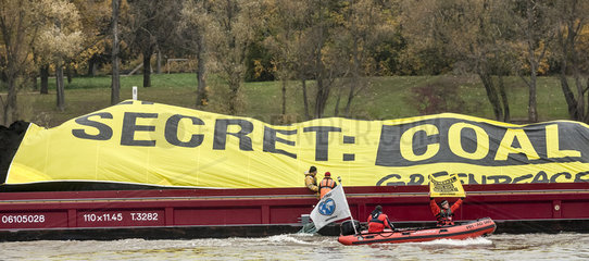 Greenpeace-Aktion fuer Kohleausstieg
