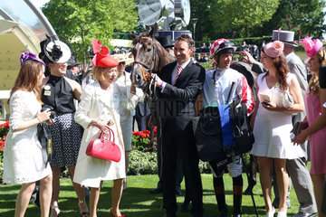 Royal Ascot  Sole Power with Richard Hughes and connection after winning the King's Stand Stakes