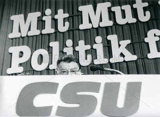 Franz Josef Strauss  CSU-Parteitag 1987