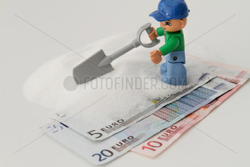 Stuttgart  Deutschland  Symbolfoto Zucker und Geld