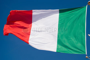Frankreich  wehende italienische Nationalflagge
