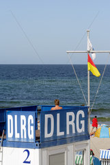 Kuehlungsborn  Deutsche Lebensrettungsgesellschaft am Strand