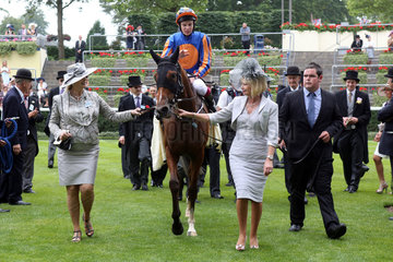 Royal Ascot  Bracelet with Joseph O'Brien up and connection after winning the Ribblesdale Stakes