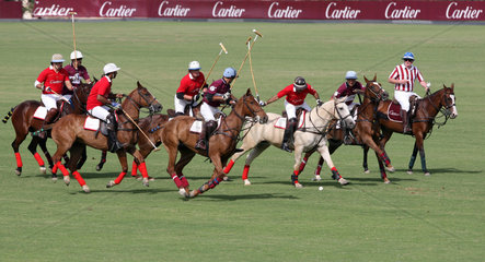 Dubai  Vereinigte Arabische Emirate  Polospieler