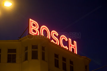 Posen  Polen  Bosch-Leuchtreklame