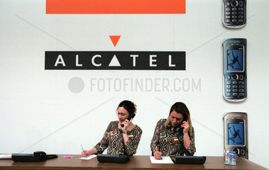 Empfangsdamen der Firma Alcatel