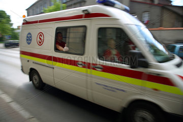 Kalisch  Polen  Krankenwagen