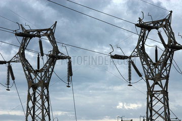 Porto Torres  Italien  eine Trafostation des Stromversorgers Enel S.p.A.