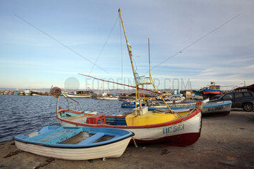 Nessebar  Fischerboote im Hafen