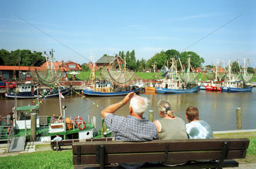 Der bekannten Fischereihafen Greetsiel in Ostfriesland