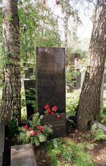 Moskau  Grabstaette von Sergej Prokofjew  Friedhof des Neujungfrauenklosters
