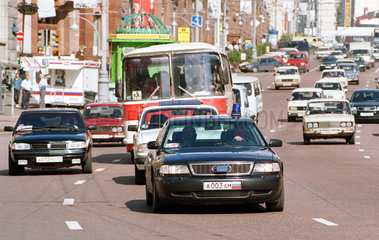 Autoverkehr in Moskau