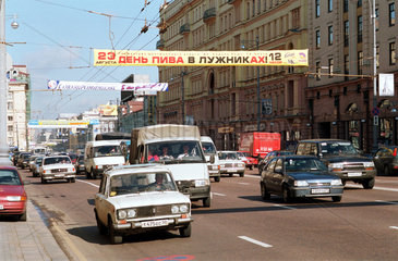 Autoverkehr in Moskau