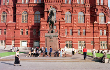 Moskau  Denkmal fuer Marschall Schukow
