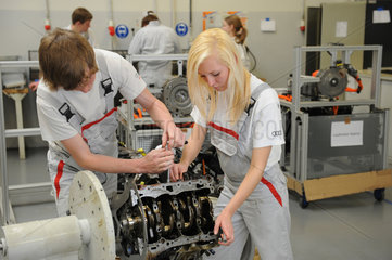 Ingolstadt  Deutschland  Ausbildungswerkstatt bei der Audi AG im Stammwerk Ingolstadt