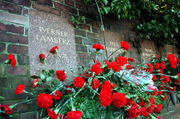 Gedenkstein Werner Lamberz  Berlin  Deutschland