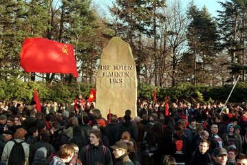 Luxemburg-Liebknecht Gedenkveranstaltung  Berlin  Deutschland