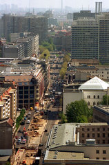 Blick auf die Leipziger Strasse in Berlin Mitte  Deutschland