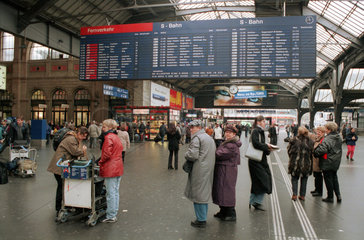Hauptbahnhof Zuerich  Schweiz