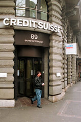Credit Suisse in der Zuericher Bahnhofstrasse  Schweiz