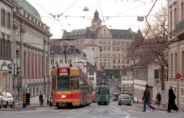 Strassenbahnen  Basel  Schweiz