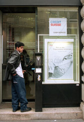 Bank Credit Suisse in der Zuericher Bahnhofstrasse  Schweiz