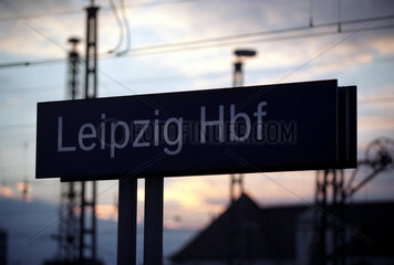 Schild Leipzig Hauptbahnhof
